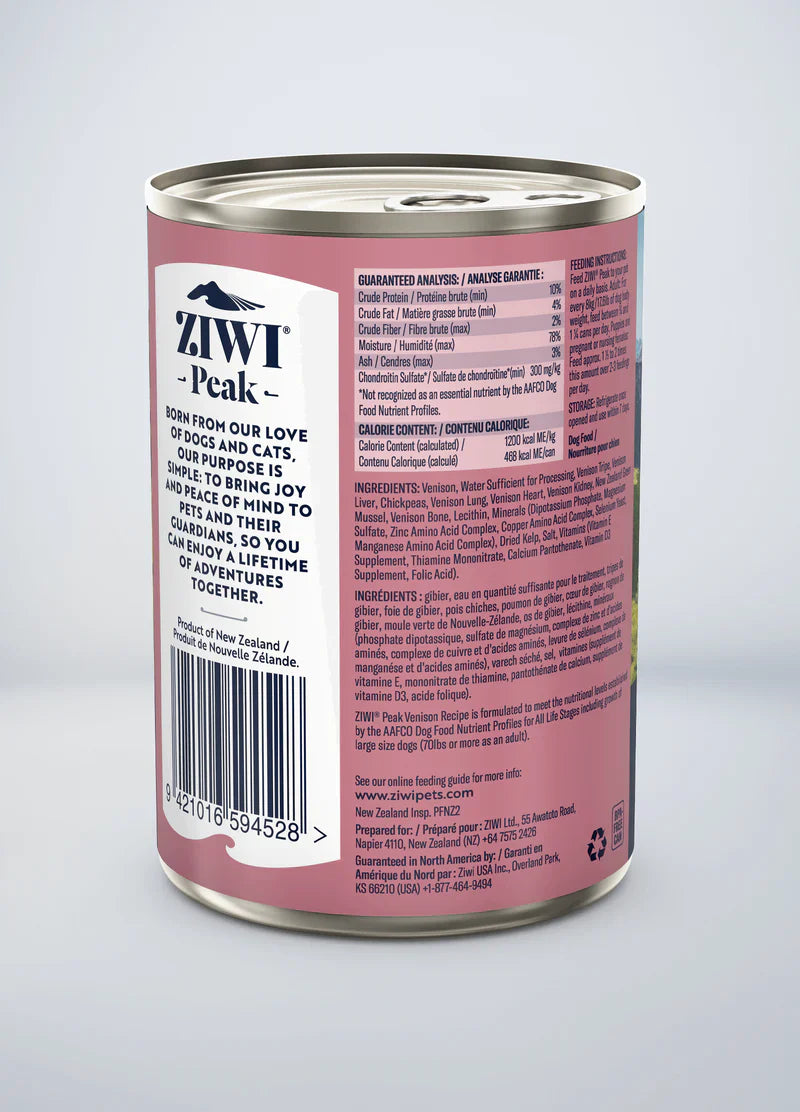 ZiwiPeak - Wet Venison Recipe for Dogs